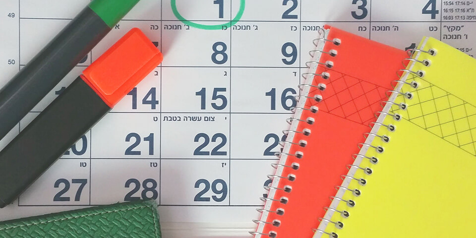 календарь, план, блокнот, маркер